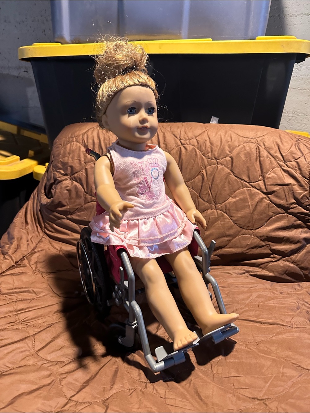 American girl doll wheelchair with American girl doll selling together